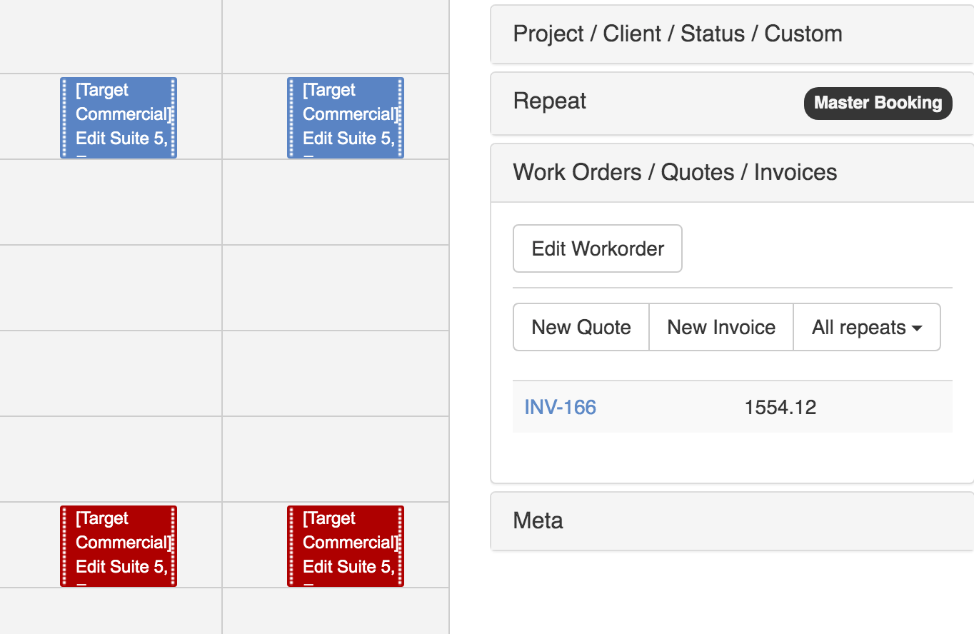 Booking Quote Invoice Prefill