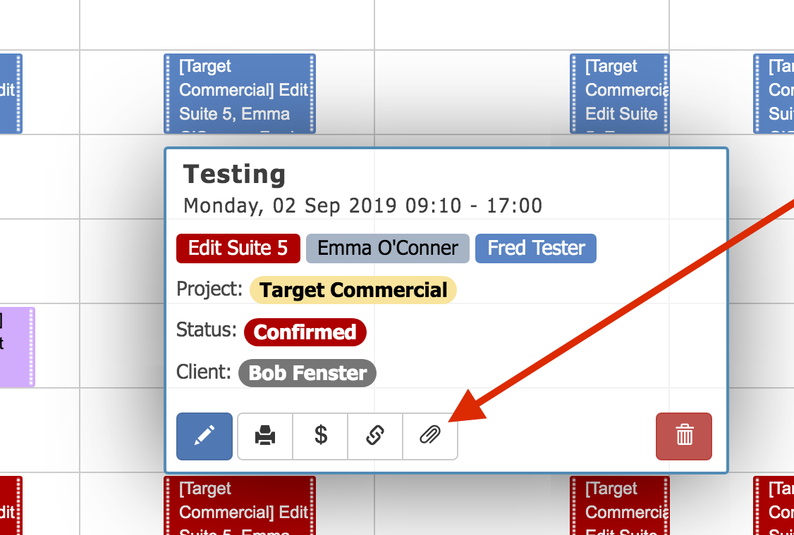 Booking Files Button