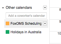 Google Calendar Other Calendars