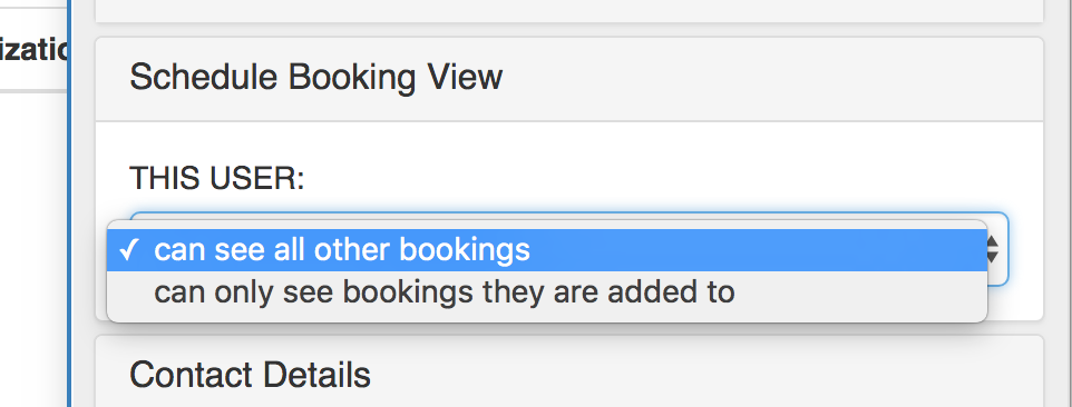 Schedule Booking View